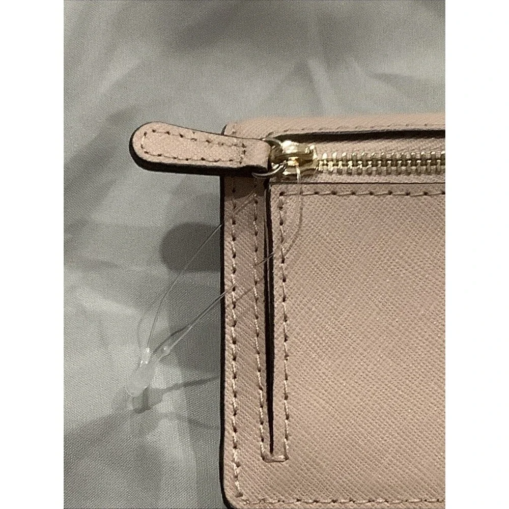 Michael Kors Jet Set Travel Saffiano Leather Pink  powder blush  Wallet NWOT